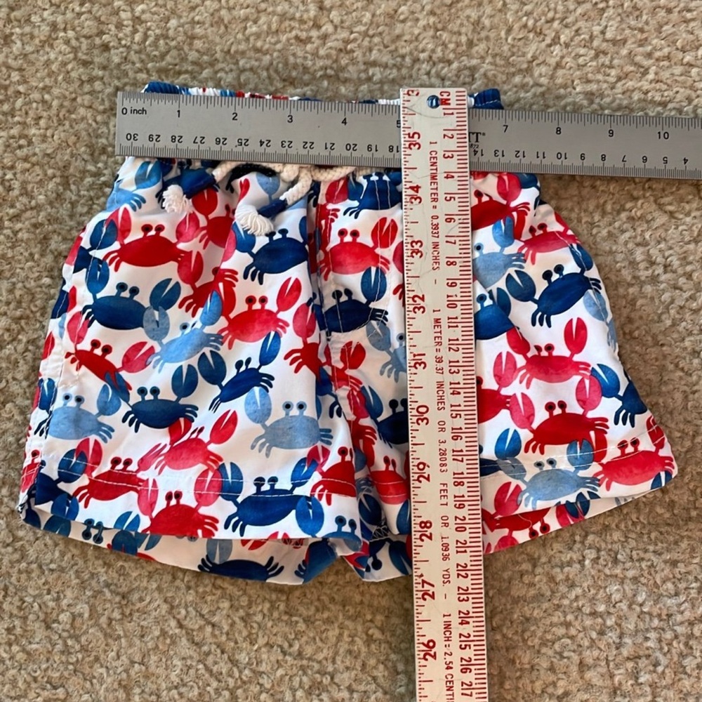 Mud Pie 12-8 Months crab swim Trunks - Picture 2 of 4
